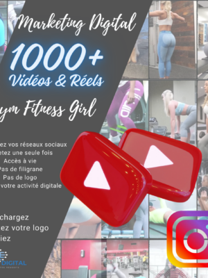 1000 videos reels gym fitness girl